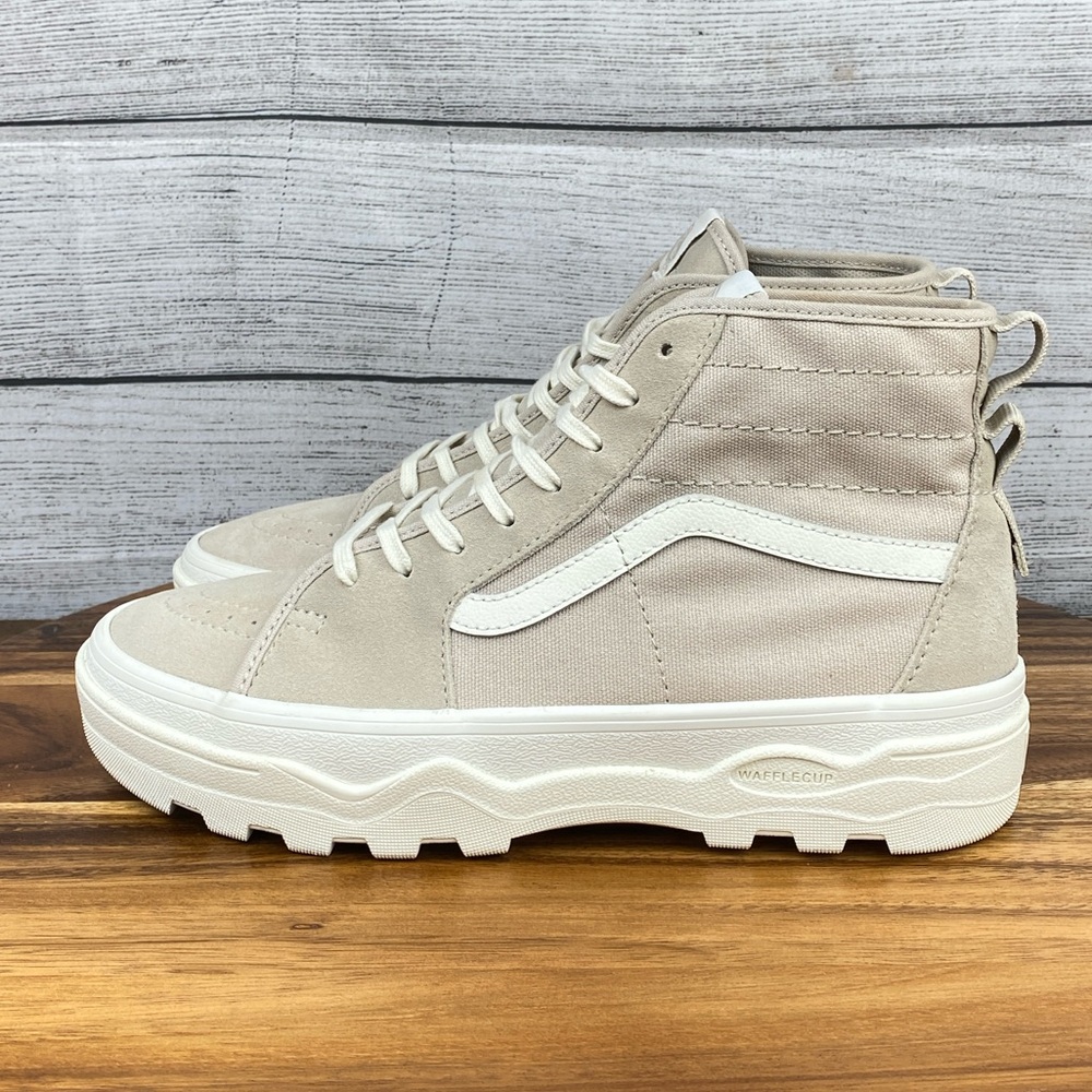 Vans Sentry SK8 Hi WC Oak Beige Suede Canvas UltraCush Shoe Women’s Size 8.5